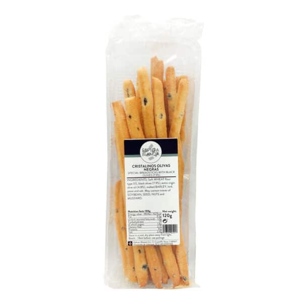 Espiga Blanca Breadsticks with Black Olives