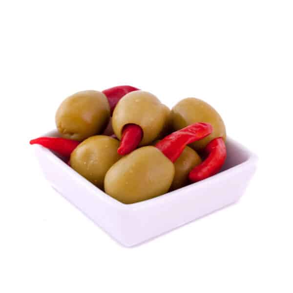 Ole Olives Spicy Red Pepper Stuffed Gordal Olive