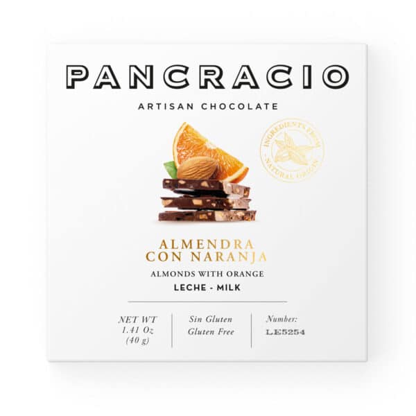 Pancracio Almond & Orange Milk Mini Chocolate Bar