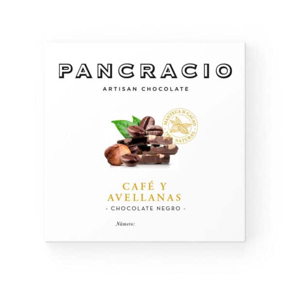 Pancracio Coffee and Hazelnuts Dark Chocolate bar