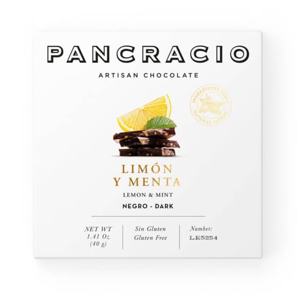 Pancracio Lemon & Mint Dark Mini Chocolate Bar