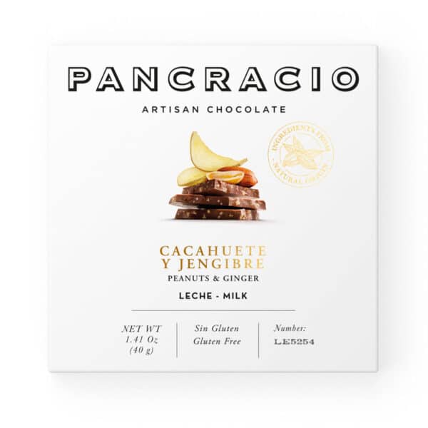 Pancracio Peanuts and Ginger Milk Mini Chocolate Bar