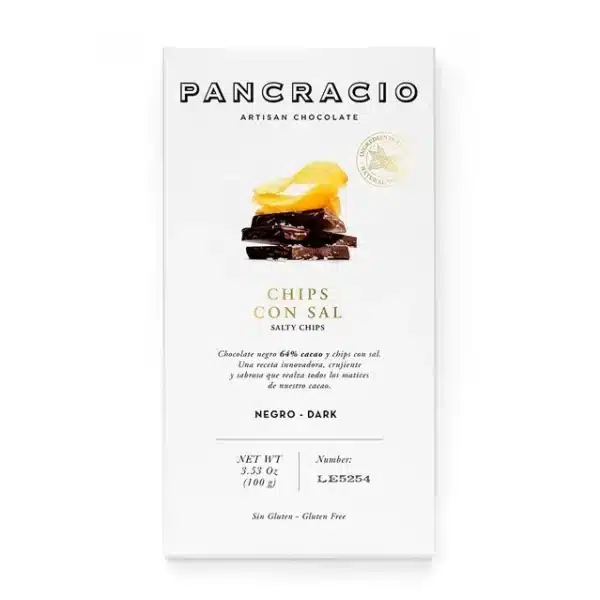 Pancracio Salty Chips Dark Choco Bar
