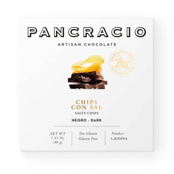 Pancracio Salty Chips Dark Mini Chocolate Bar